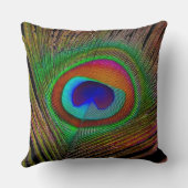 鮮やか銅孔雀 クッション (裏面)