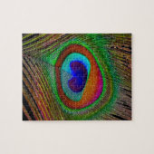 鮮やか銅孔雀 ジグソーパズル (横)