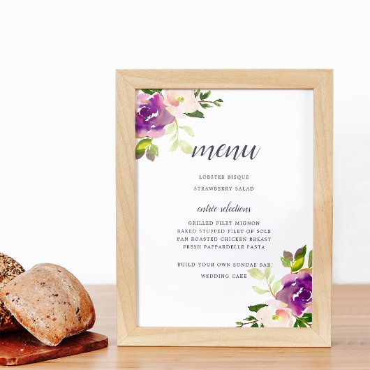 鮮やか開花メニュー記号 ポスター