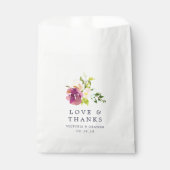 鮮やか開花結婚の感謝 フェイバーバッグ (正面)