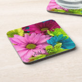 鮮やか開花-カラフルフローラ コースター (左側)