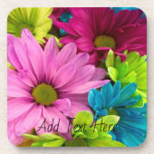 鮮やか開花-カラフルフローラ コースター (正面)