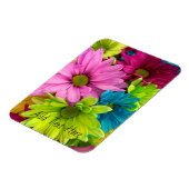 鮮やか開花-カラフルフローラ マグネット (左側)