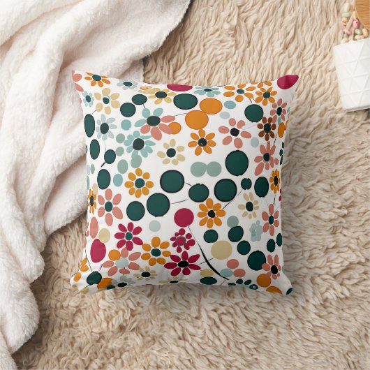 鮮やか開花 クッション (ブランケット)