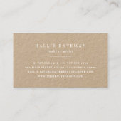 鮮やか開花 |クラフト素朴フローラ 名刺 (裏面)