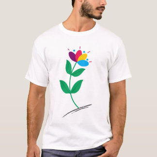 鮮やか開花:フローラのカラフル喜び Tシャツ