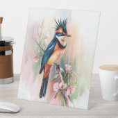 鮮やか鳥の芸術スタイリッシュとエレガントtouch。 台座サイン (インサイチュ)