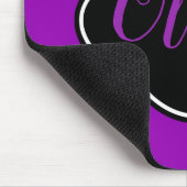 鮮やか、はっきりした明るい赤紫色紫パーソナライズされた マウスパッド (コーナー)