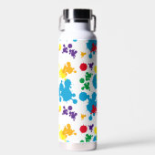 鮮やか（ばちゃばちゃ）跳ねるボトル ウォーターボトル (正面)