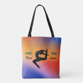 鮮やか&グラデカラフルィエントダンス引用文 トートバッグ (裏面)