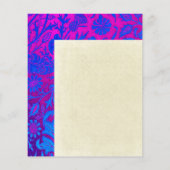 鮮やか、グラデーションアールヌーボー、ウィリアム・モリス、紫、 チラシ (裏面)