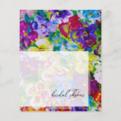 鮮やか，手色彩の鮮やかフローラブライダルシャワー (裏面)
