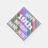 鮮やか, 19カラフル誕生日+名前をカスタムする スタンダードランチョンナプキン (角)