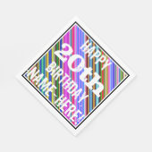 鮮やか, 20カラフル誕生日+名前をカスタムする スタンダードランチョンナプキン (角)