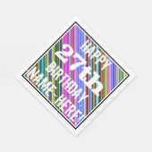 鮮やか, 27カラフル誕生日+名前をカスタムする スタンダードランチョンナプキン (角)