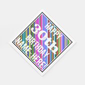 鮮やか, 30カラフル歳の誕生日+名前をカスタムする スタンダードランチョンナプキン (角)