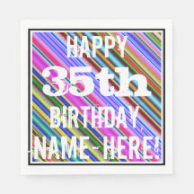 鮮やか, 35カラフル誕生日+名前をカスタムする