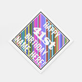 鮮やか, 41カラフル誕生日+名前をカスタムする スタンダードランチョンナプキン (角)