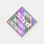 鮮やか, 53カラフル誕生日+名前をカスタムする スタンダードランチョンナプキン (角)