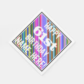 鮮やか, 61カラフル誕生日+名前をカスタムする スタンダードランチョンナプキン (角)