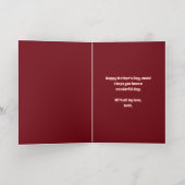 鮮やか | Happy Mother's Day Pink Roses写真金ゴールド 箔シーズンカード (内側レイダウン)