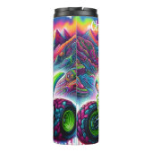 鮮やかATV：山サイケデリック乗り タンブラー (裏面)