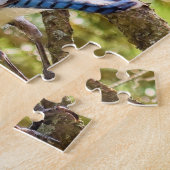 鮮やかBackyard Blue Jay - 8x10 - 110 pc. ジグソーパズル (側面)