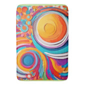 鮮やかBadaistアートカラー バスマット (正面縦)