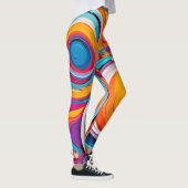 鮮やかBadaistアートカラー レギンス (右)