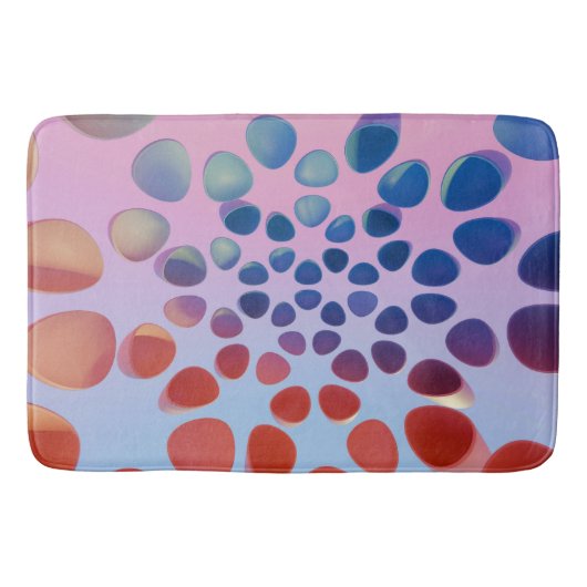 鮮やかGeometric Bath Matはっきりした - & 芸術的 バスマット (正面)