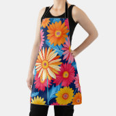 鮮やかGerberaデイジー花植物 エプロン (インサイチュ)