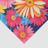 鮮やかGerberaデイジー花植物 薄葉紙 (詳細)