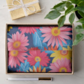 鮮やかGerberaデイジー花植物 薄葉紙 (ギフト)