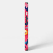 鮮やかGerberaデイジー花植物 iPhoneケース (左側面)