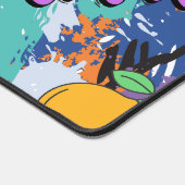 鮮やかl芸術的通りア絵画ートlパープル デスクマット (コーナー)