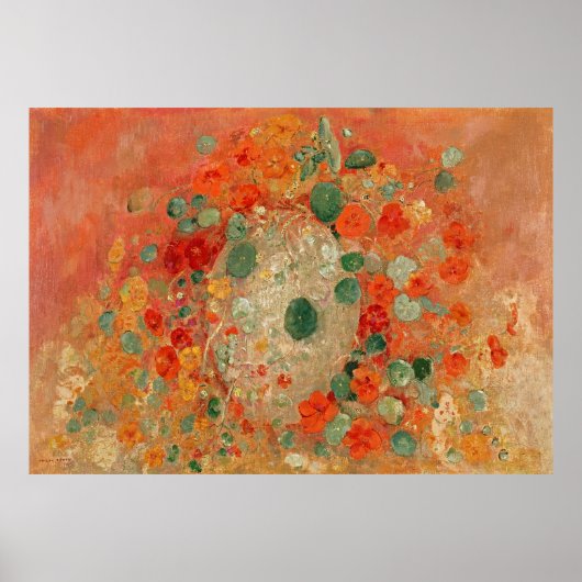 鮮やかNasturtiums by Redon - 鮮やか Flower Art ポスター (正面)