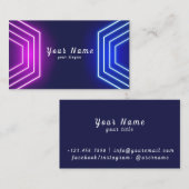 鮮やかNeon – スタンドアウト名刺 名刺 (正面/裏面)