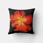 鮮やかOrange Begoniaマクロ クッション (裏面)