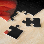 鮮やかOrange Begoniaマクロ ジグソーパズル (側面)