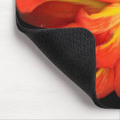 鮮やかOrange Begoniaマクロ マウスパッド (コーナー)