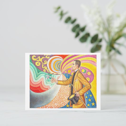 鮮やかPaul Signac Opus 217の絵画ポストカード ポストカード (スタンド正面)