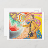 鮮やかPaul Signac Opus 217の絵画ポストカード ポストカード (正面/裏面)