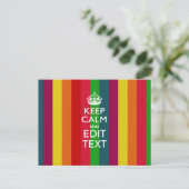 鮮やかRAINBOW CALM保 AND YOUR カスタマイズ   ポストカード (スタンド正面)