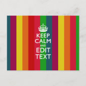 鮮やかRAINBOW CALM保 AND YOUR カスタマイズ   ポストカード (正面)