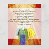 鮮やかRay Business Office Cleaning Service Flyer チラシ (裏面)