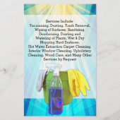 鮮やかRay Business Office Cleaning Service Flyer チラシ (裏面)