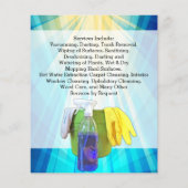 鮮やかRay Business Office Cleaning Service Flyer チラシ (裏面)