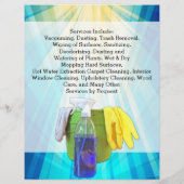 鮮やかRay Business Office Cleaning Service Flyer チラシ (裏面)