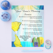 鮮やかRay Business Office Cleaning Service Flyer チラシ (シングル)