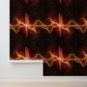 鮮やかSoundwave Energy Art 壁紙